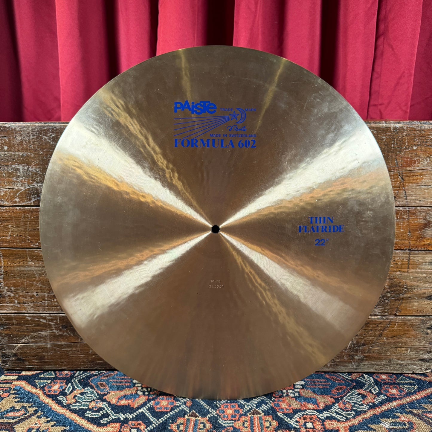 Paiste 22" Formula 602 Blue Label 1980s Thin Flat Ride Cymbal 2692g *Video Demo*