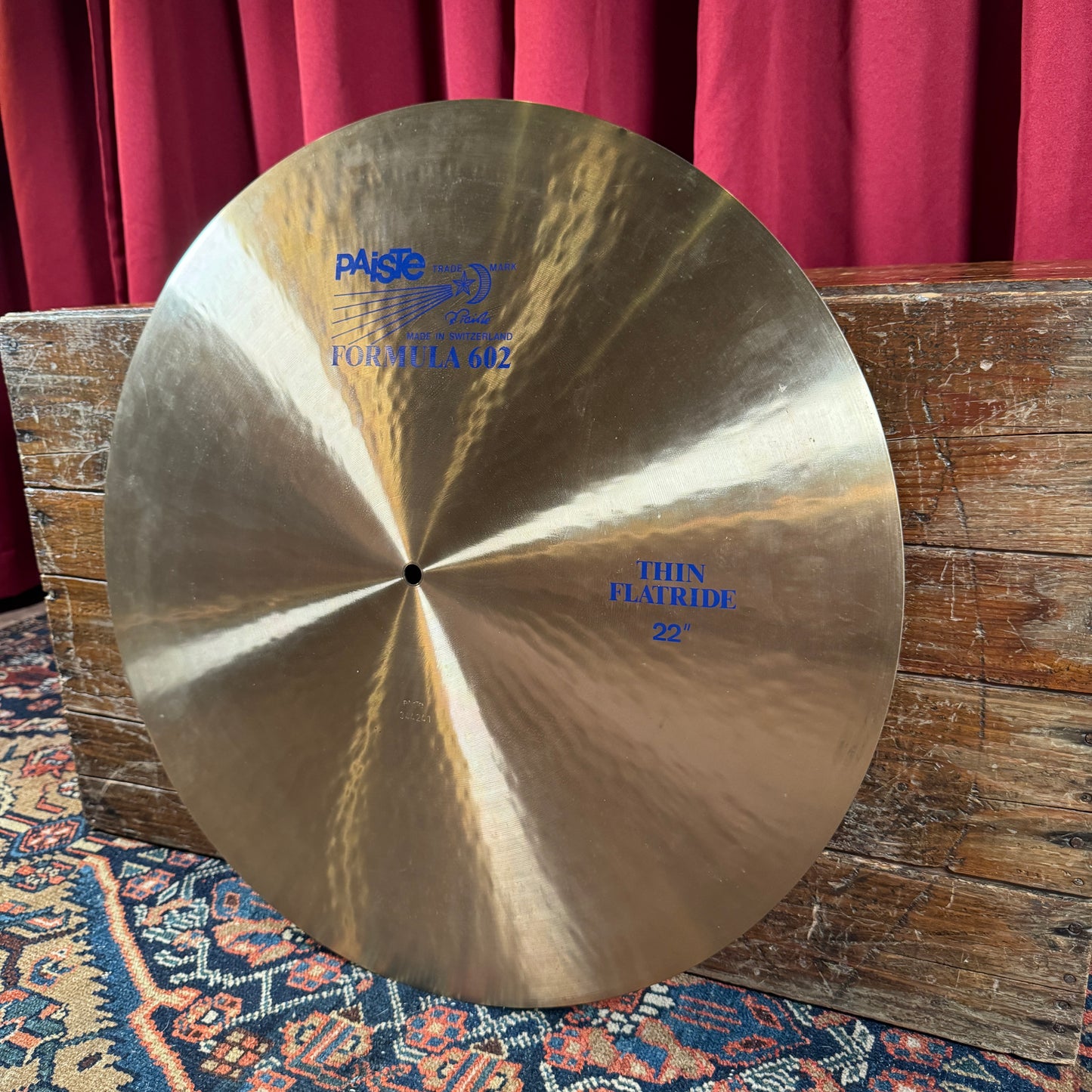 Paiste 22" Formula 602 Blue Label 1980s Thin Flat Ride Cymbal 2692g *Video Demo*