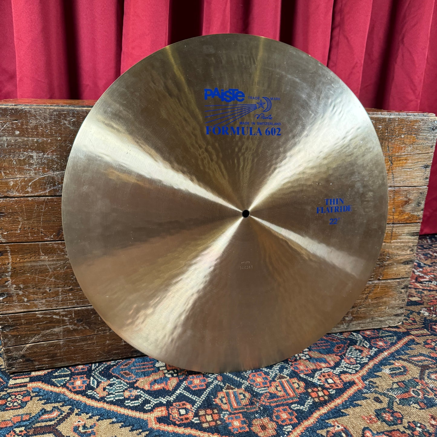 Paiste 22" Formula 602 Blue Label 1980s Thin Flat Ride Cymbal 2692g *Video Demo*