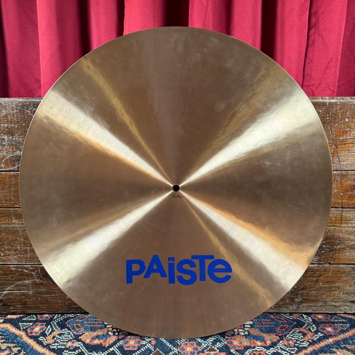 Paiste 22" Formula 602 Blue Label 1980s Thin Flat Ride Cymbal 2692g *Video Demo*