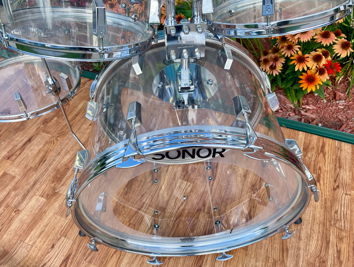 1970s Sonor "Acryl" Clear Acrylic Drum Set 22/12/13/16