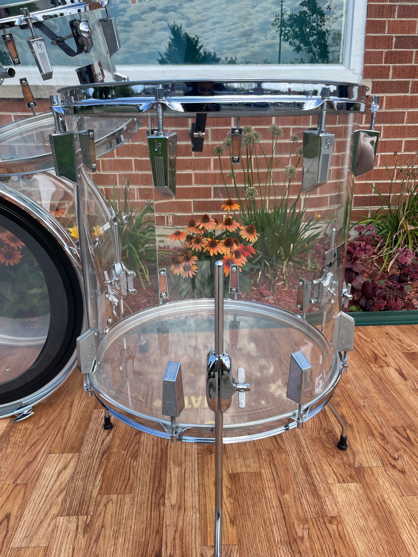 1970s Sonor "Acryl" Clear Acrylic Drum Set 22/12/13/16