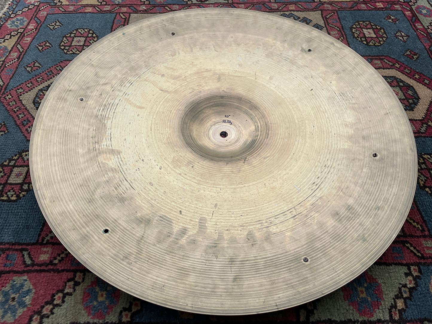 22" Zildjian A 1950s Small Stamp Sizzle Ride Cymbal 2170g *Video Demo*