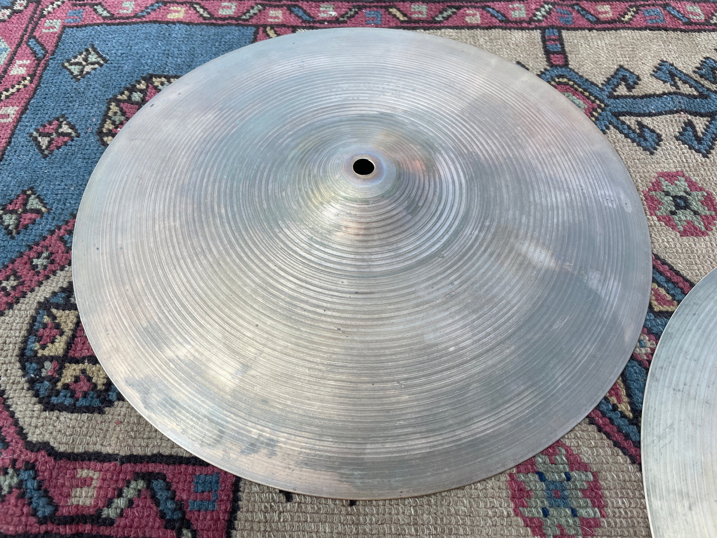 14" Zildjian A 1970s New Beat Hi-Hat Cymbal Pair 794g/1304g *Video Demo*