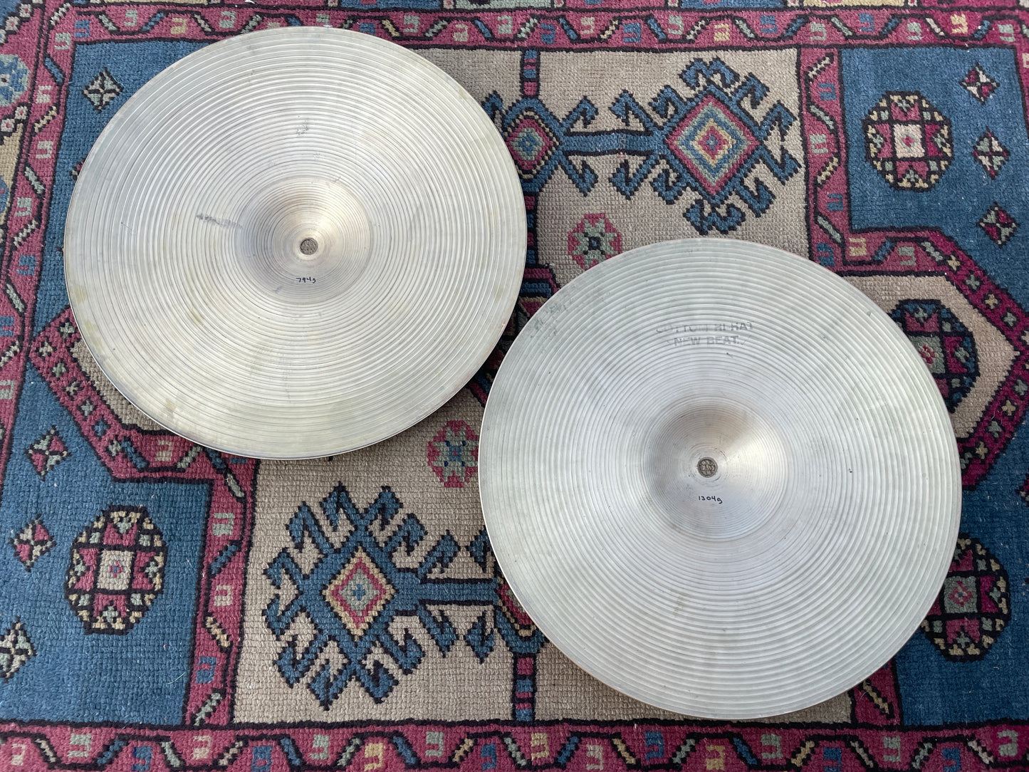 14" Zildjian A 1970s New Beat Hi-Hat Cymbal Pair 794g/1304g *Video Demo*