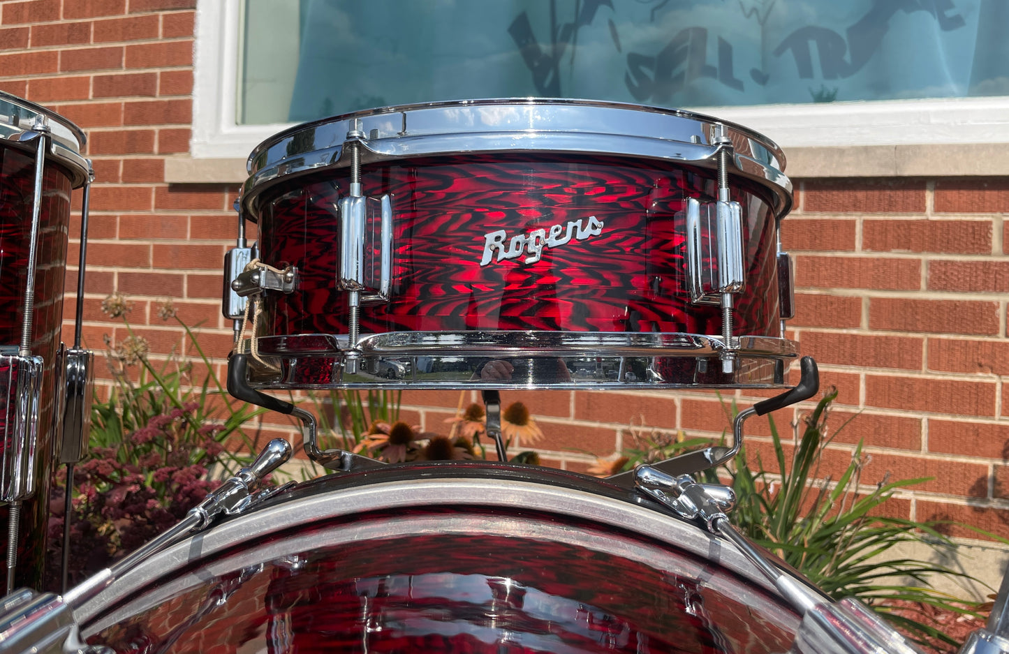 1960s Rogers Tower Delta Outfit Drum Set Red Onyx 20/12/14 w/ 5x14 Luxor Snare