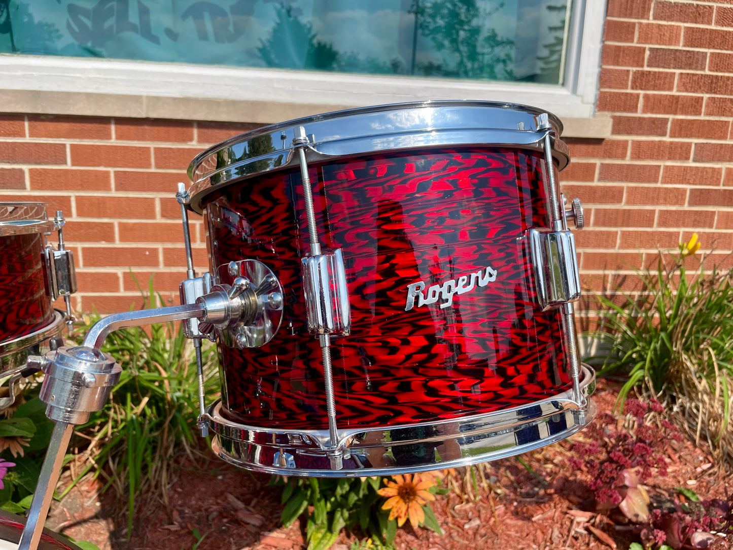 1960s Rogers Tower Delta Outfit Drum Set Red Onyx 20/12/14 w/ 5x14 Luxor Snare