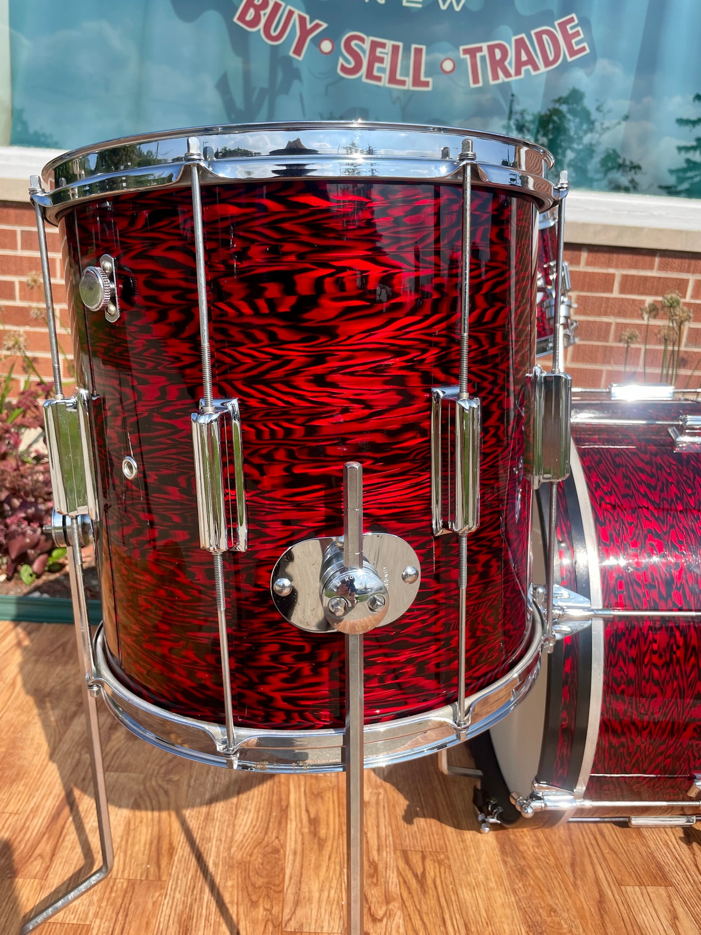 1960s Rogers Tower Delta Outfit Drum Set Red Onyx 20/12/14 w/ 5x14 Luxor Snare