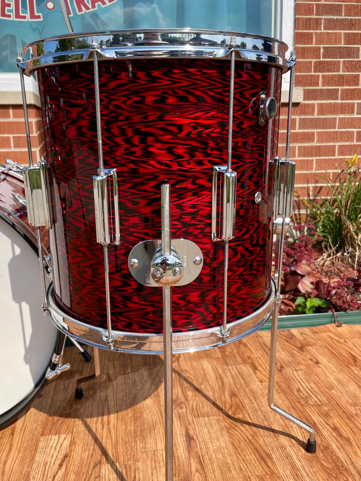 1960s Rogers Tower Delta Outfit Drum Set Red Onyx 20/12/14 w/ 5x14 Luxor Snare