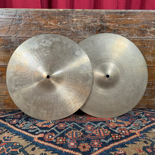 14" Zildjian A 1970s New Beat Hi-Hat Cymbal Pair 1090g/1126g *Video Demo*