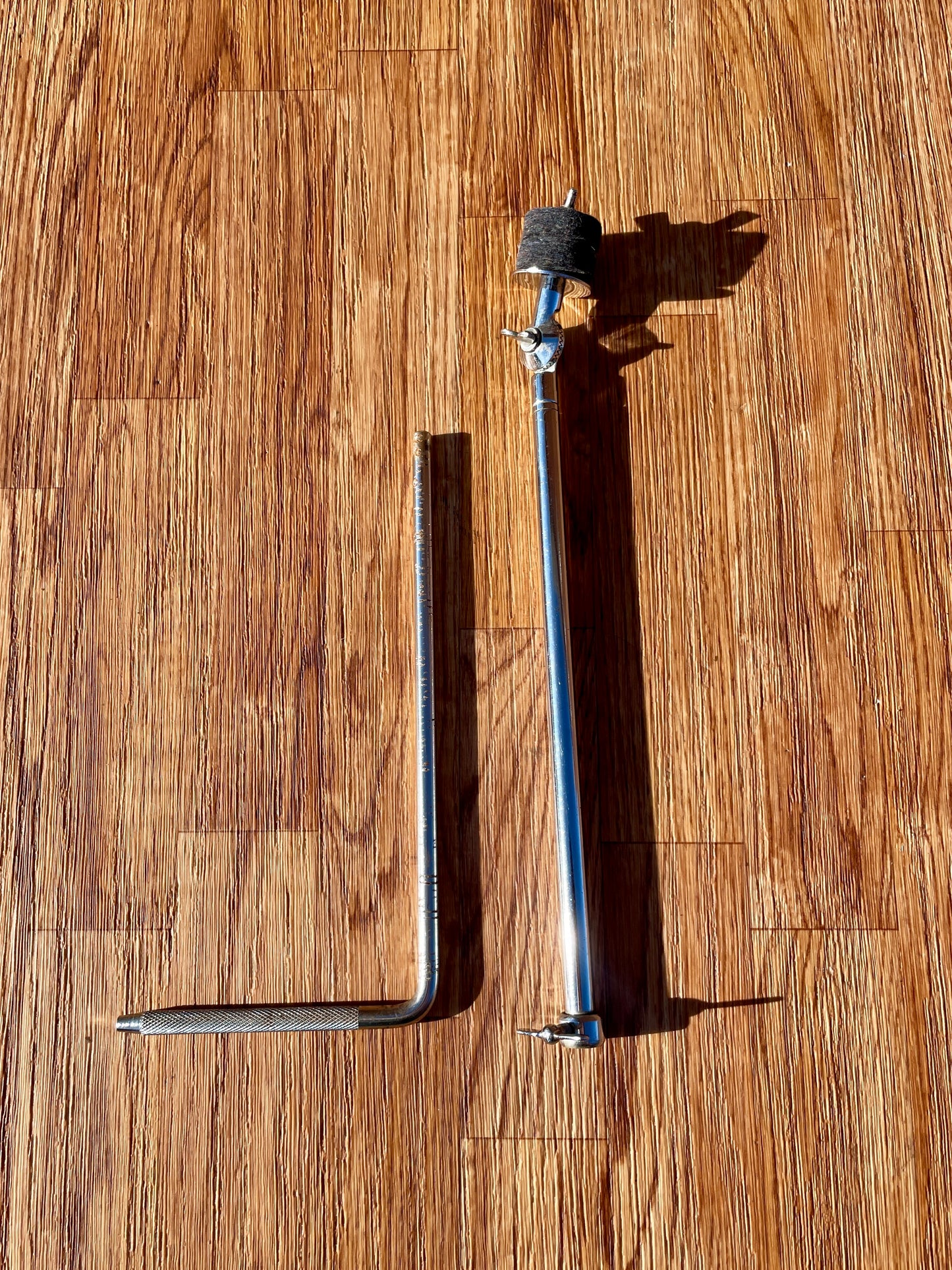 Early 1960s Ludwig No. 1372C Telescoping L-Arm Cymbal Holder - Round Tilter