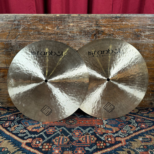 14" Istanbul Agop Traditional Jazz Hi-Hat Cymbal Pair 882g/1096g *Video Demo*