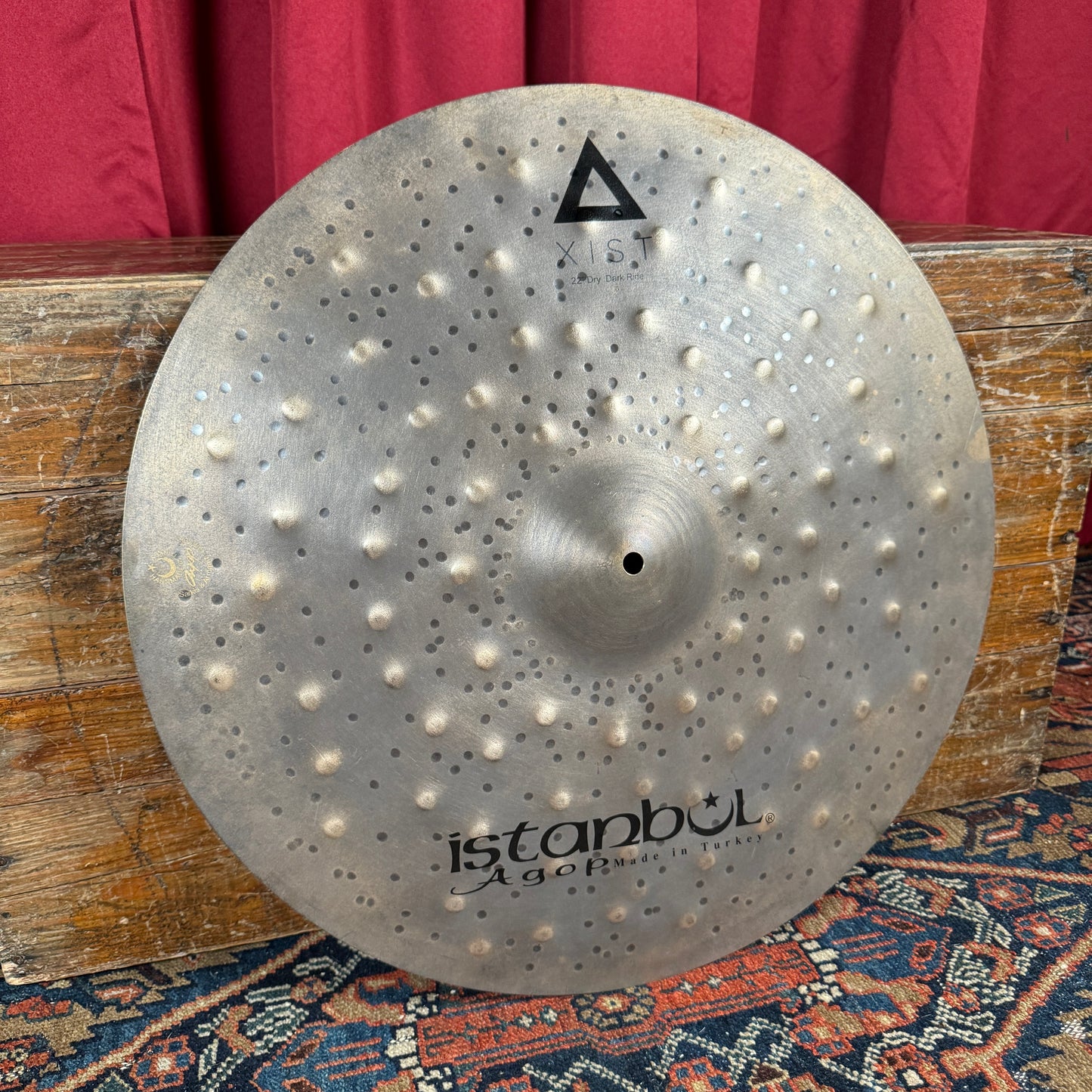 22" Istanbul Agop Xist Dry Dark Ride Cymbal 2662g *Video Demo*