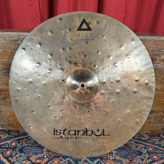 22" Istanbul Agop Xist Dry Dark Brilliant Crash Cymbal 1848g *Video Demo*