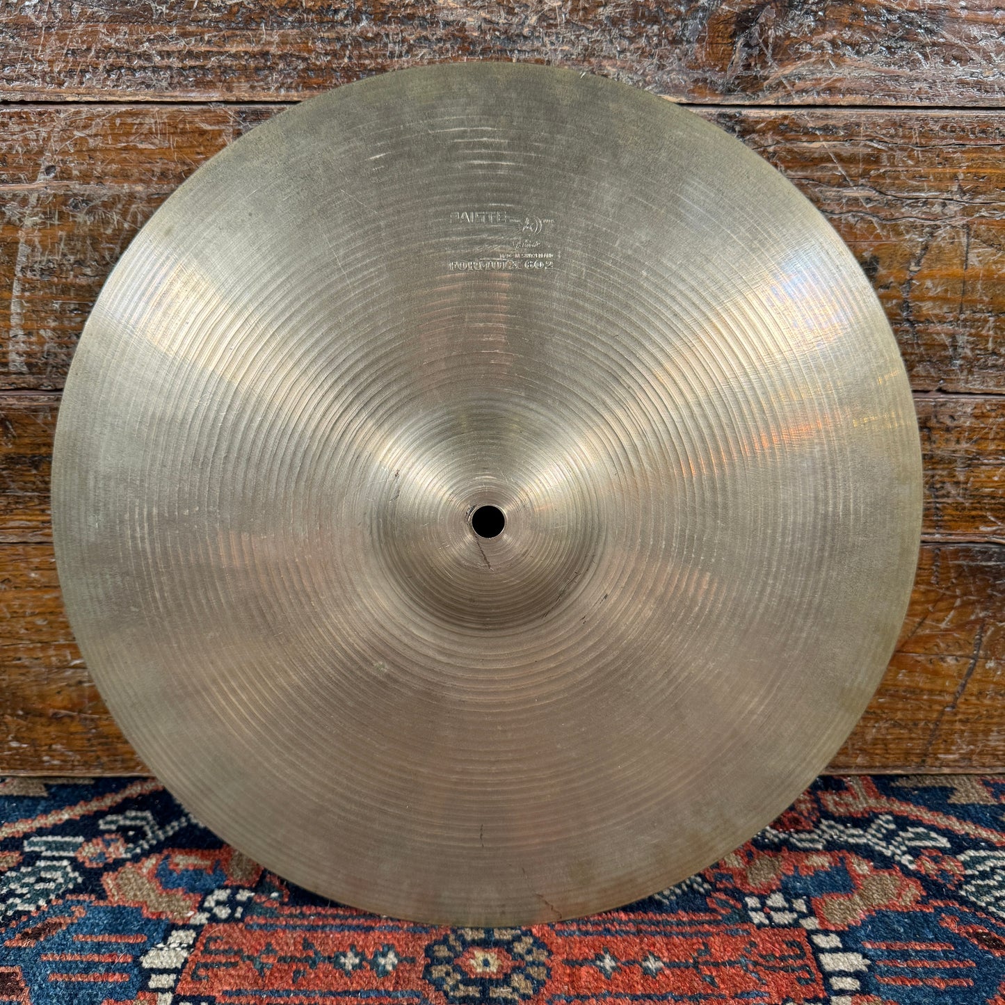 14" Paiste Formula 602 Pre-Serial 1960s Hi-Hat Cymbal Pair 816g/868g *Video Demo*