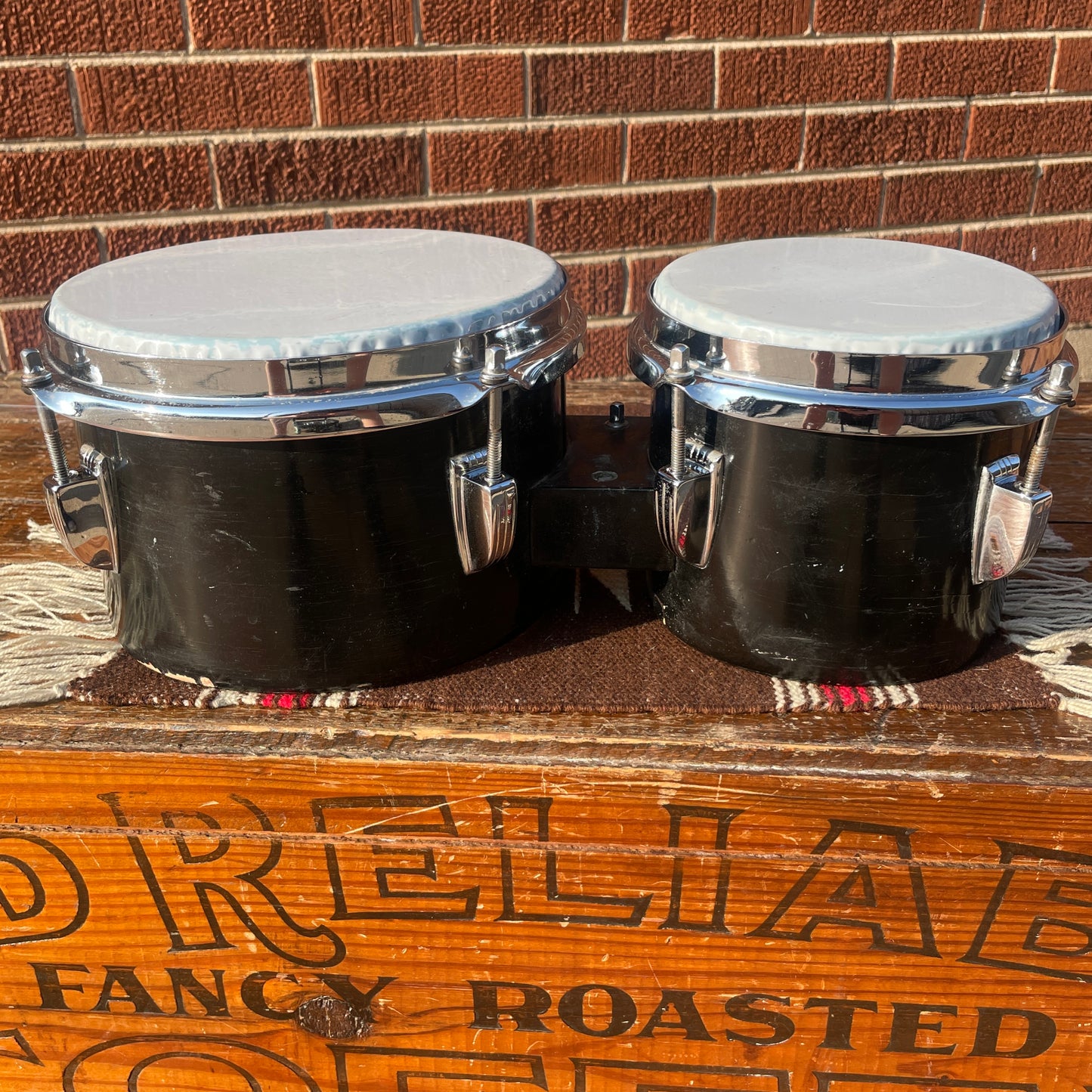 1960s Ludwig 6" & 8" No. 2358L Tunable Bongos Black