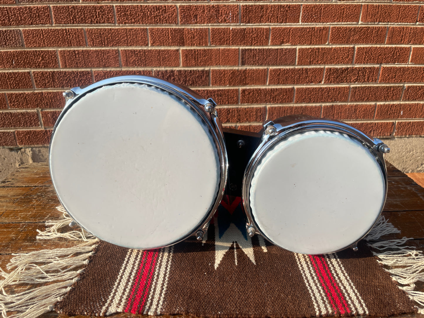 1960s Ludwig 6" & 8" No. 2358L Tunable Bongos Black