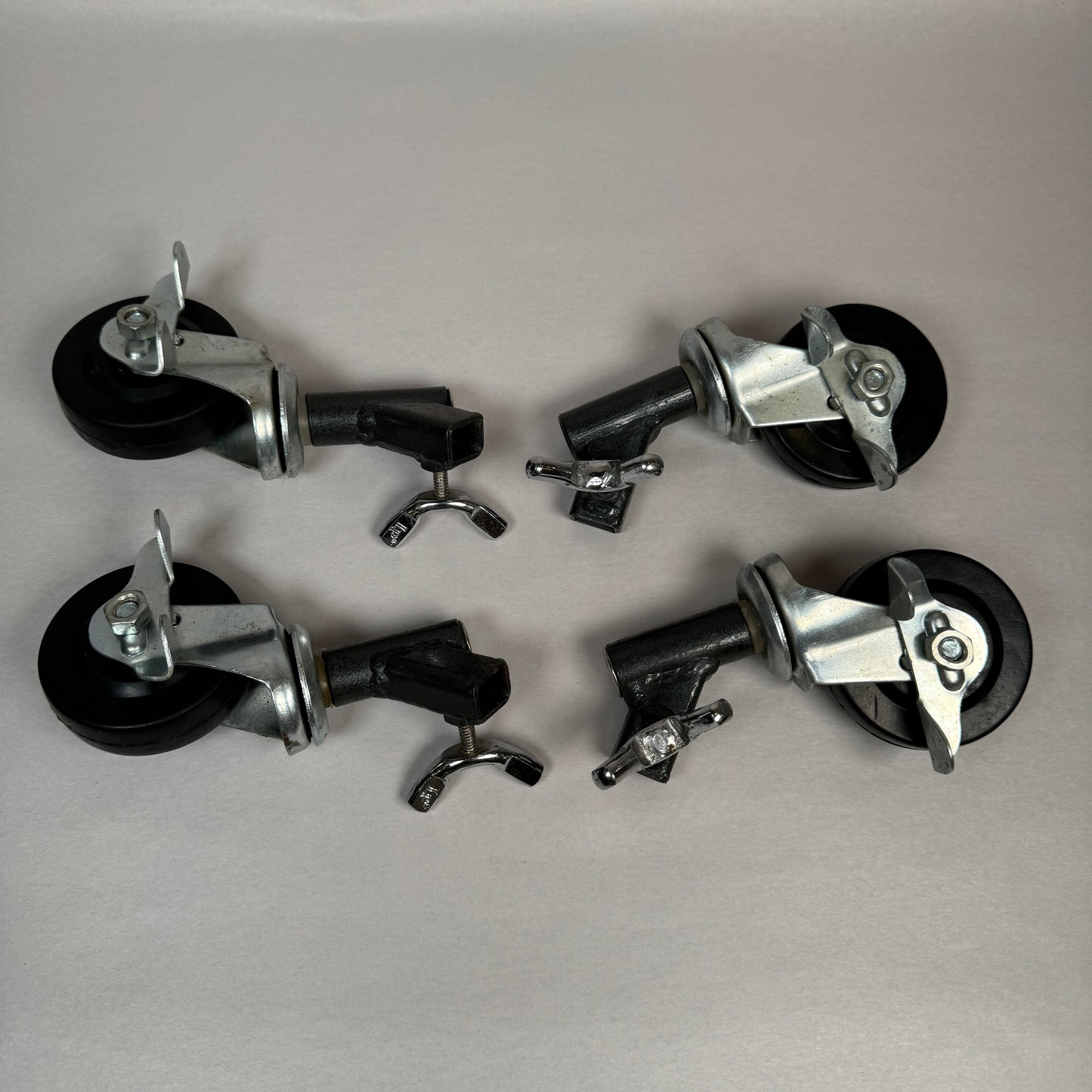 Latin Percussion LP764 Percussion Table Casters 4-Pack Black