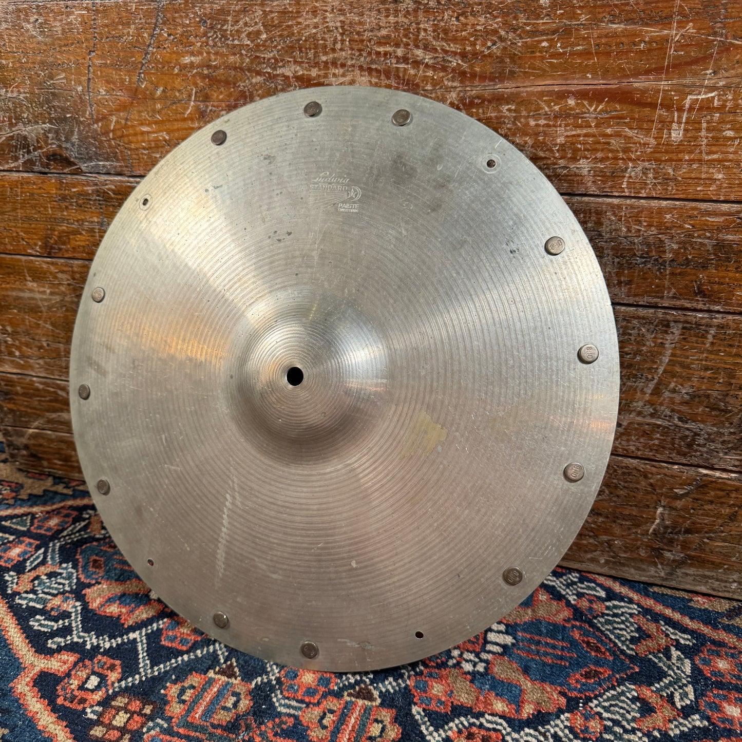 16" Paiste 1960s Ludwig Standard Crash Cymbal w/ Rivets 958g Swiss