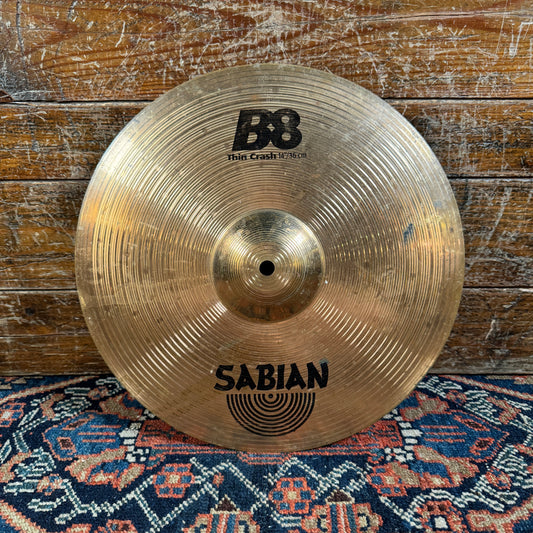 14" Sabian B8 Thin Crash Cymbal 742g