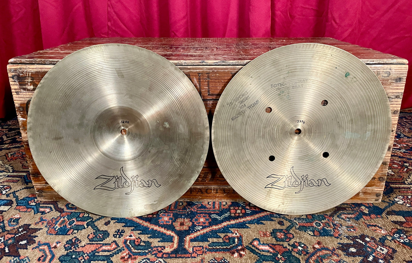 14" Zildjian A 1970s Quick Beat Hi-Hat Cymbal Pair 1200g/1335g *Video Demo*