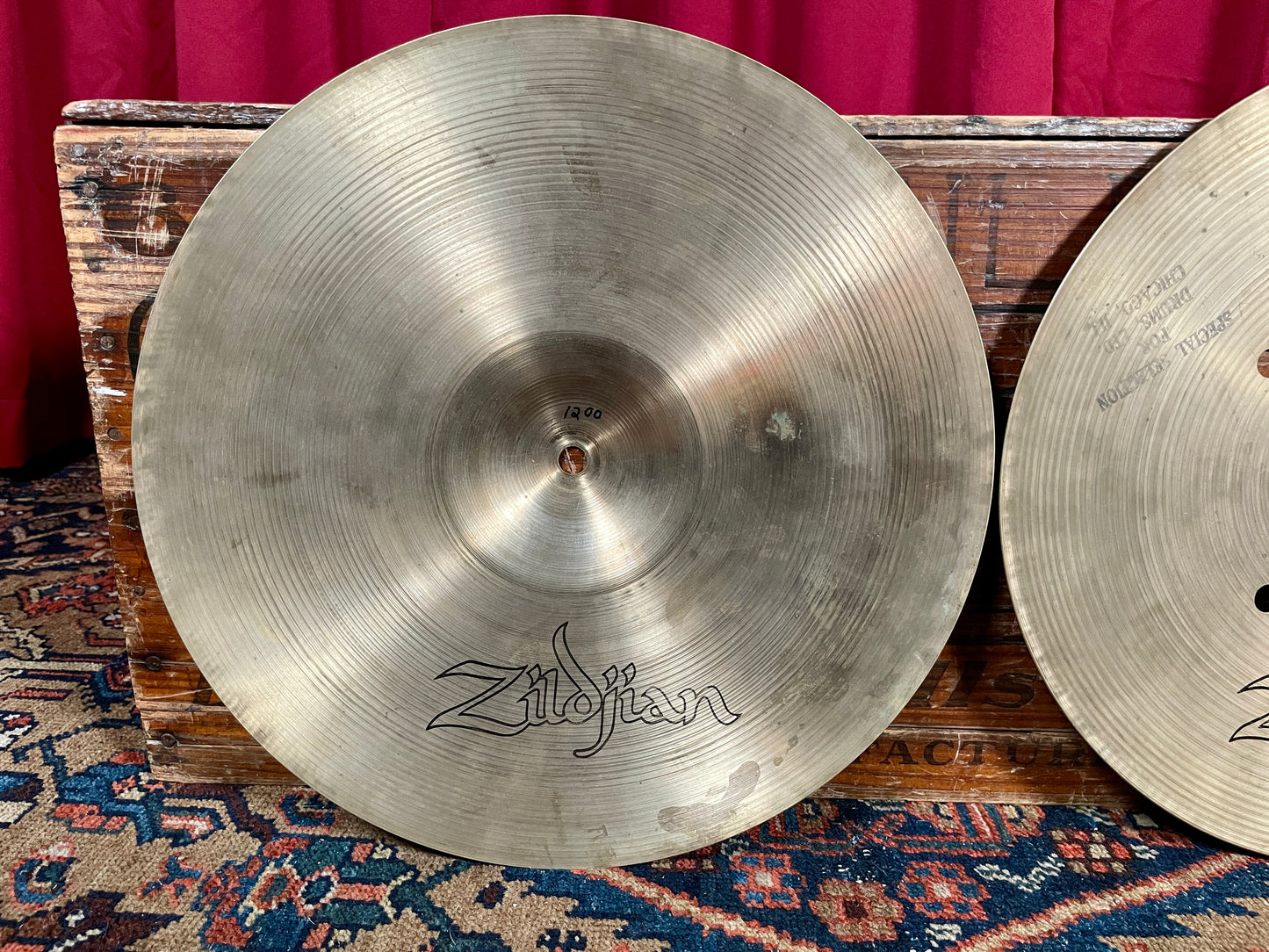 14" Zildjian A 1970s Quick Beat Hi-Hat Cymbal Pair 1200g/1335g *Video Demo*