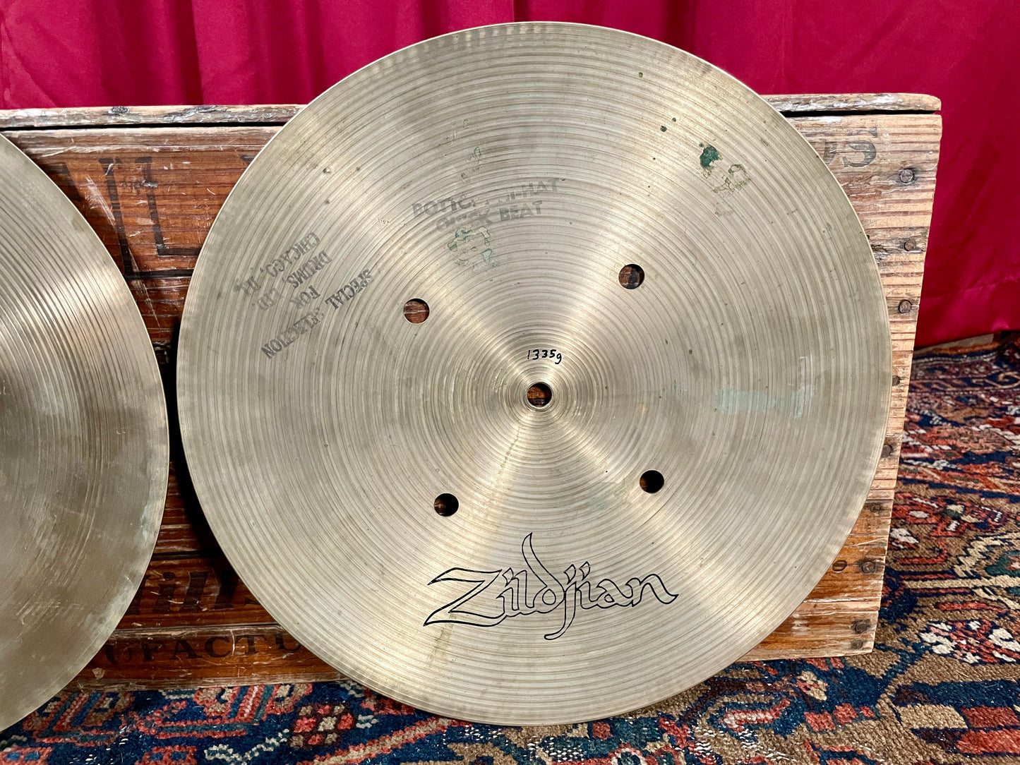 14" Zildjian A 1970s Quick Beat Hi-Hat Cymbal Pair 1200g/1335g *Video Demo*