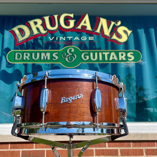 1960s Rogers 6.5x14 Monitor Snare Drum No. 532 Mahogany Cleveland