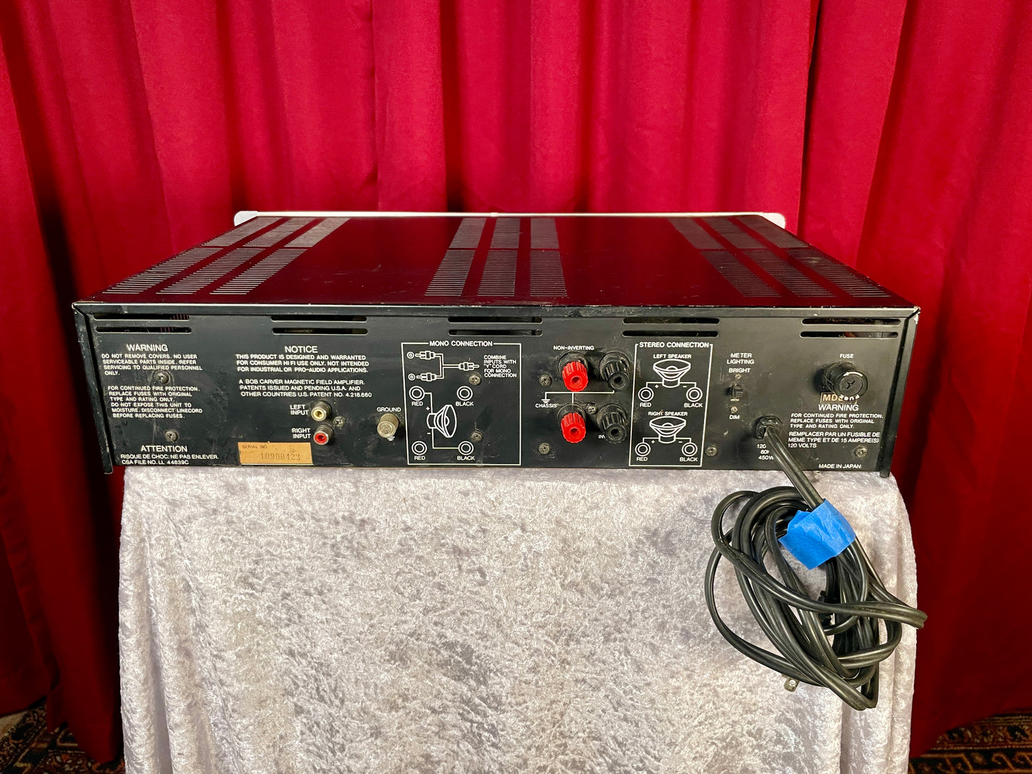 1980s Carver M-500 Stereo Power Amplifier *Video Demo*