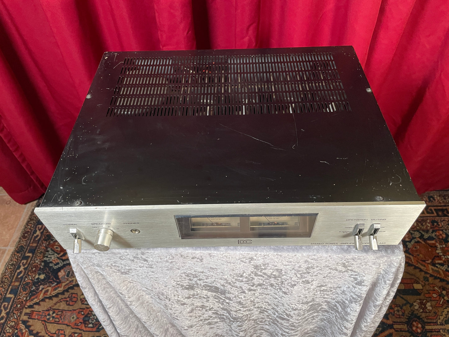 Vintage Toshiba SC-665 Stereo Power Amplifier