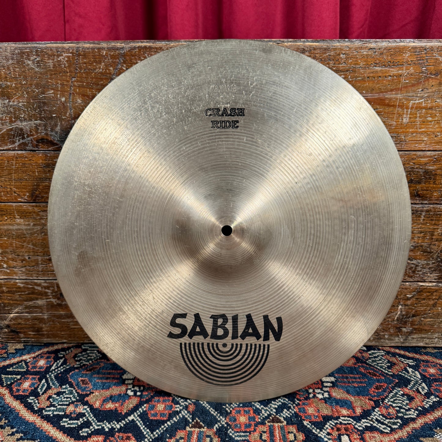 18" Sabian 1980s Pre-AA Crash Ride Cymbal 1532g *Video Demo*