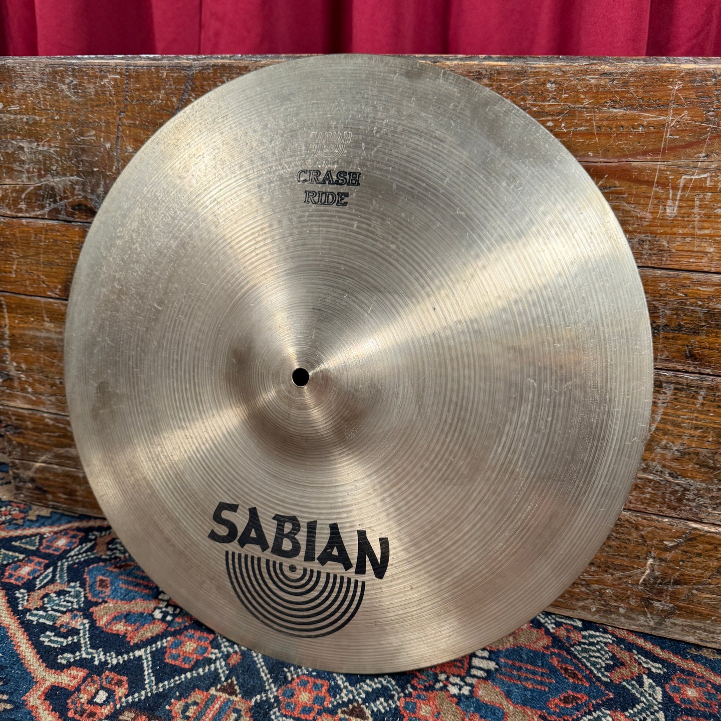 18" Sabian 1980s Pre-AA Crash Ride Cymbal 1532g *Video Demo*