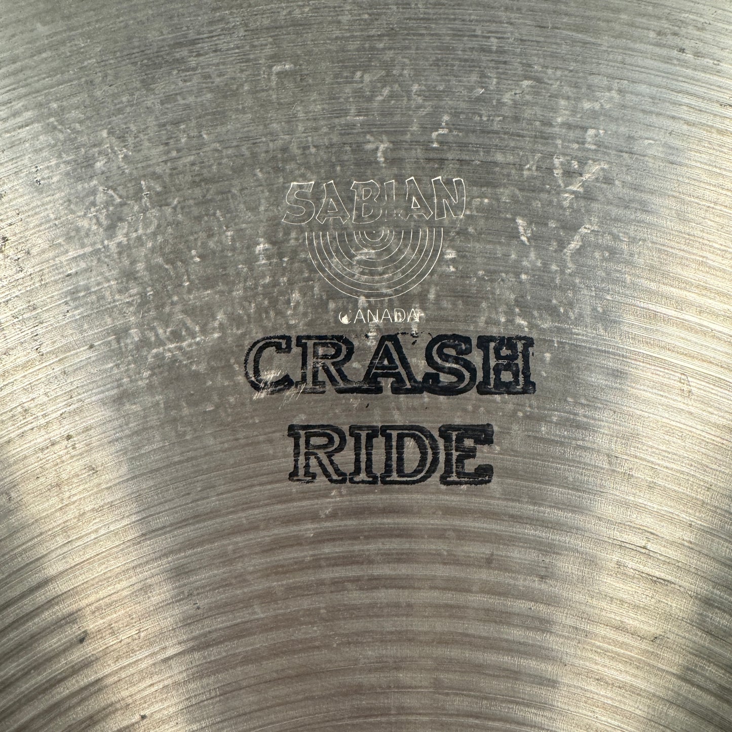 18" Sabian 1980s Pre-AA Crash Ride Cymbal 1532g *Video Demo*