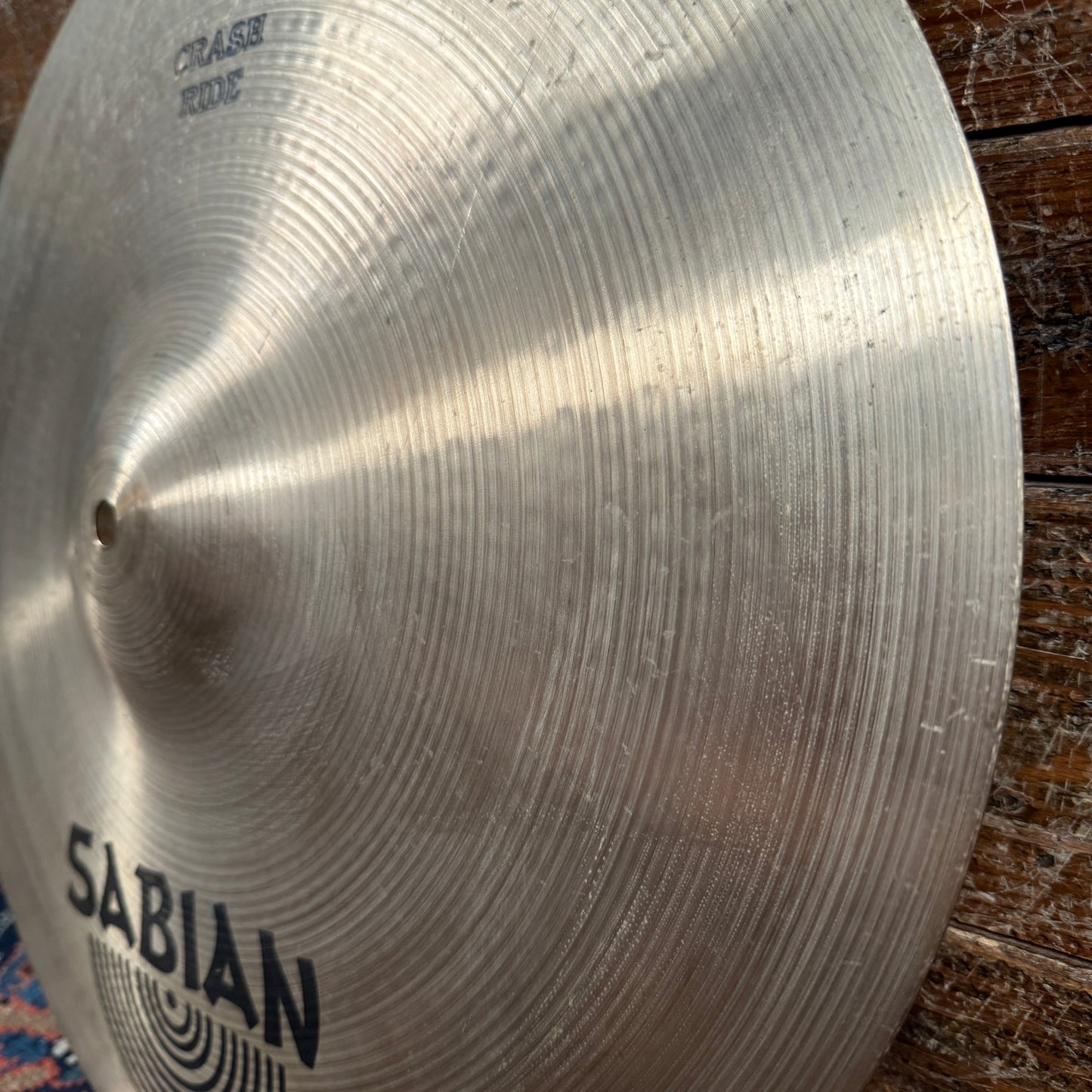 18" Sabian 1980s Pre-AA Crash Ride Cymbal 1532g *Video Demo*