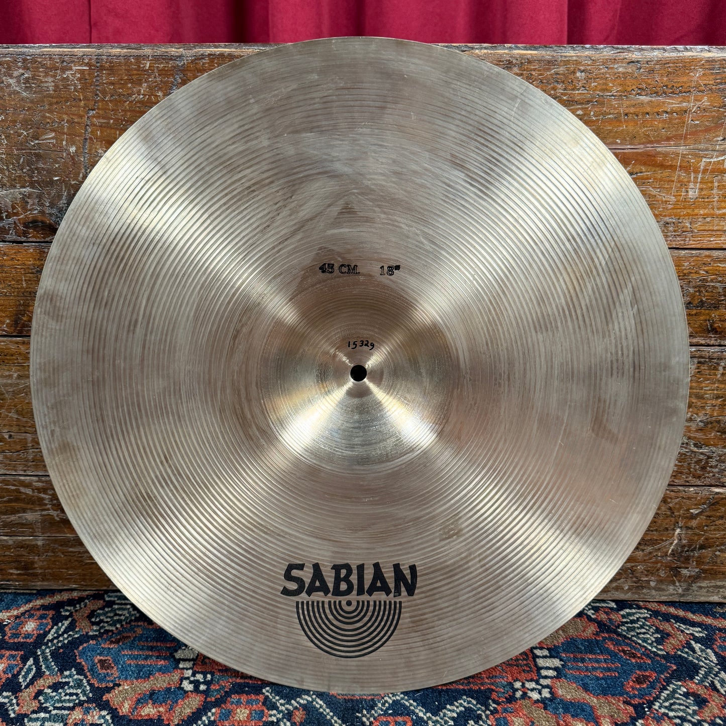 18" Sabian 1980s Pre-AA Crash Ride Cymbal 1532g *Video Demo*