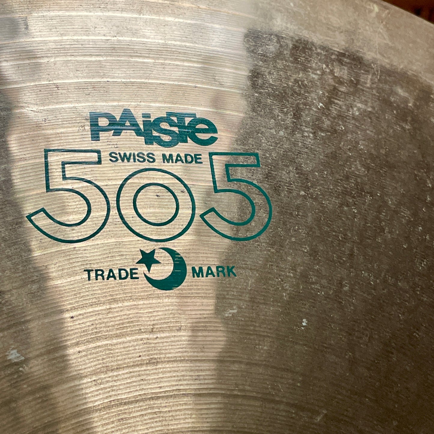 20" Paiste 1980s 505 Heavy Ride Cymbal 2732g Green Label Swiss Made *Video Demo*