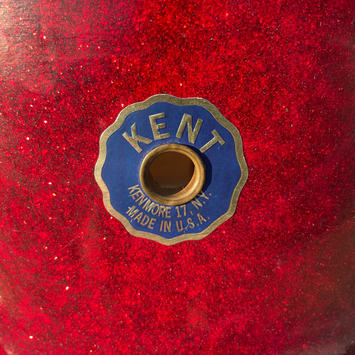 1960s Kent 8.5x13 Tom Drum Single Red Sparkle