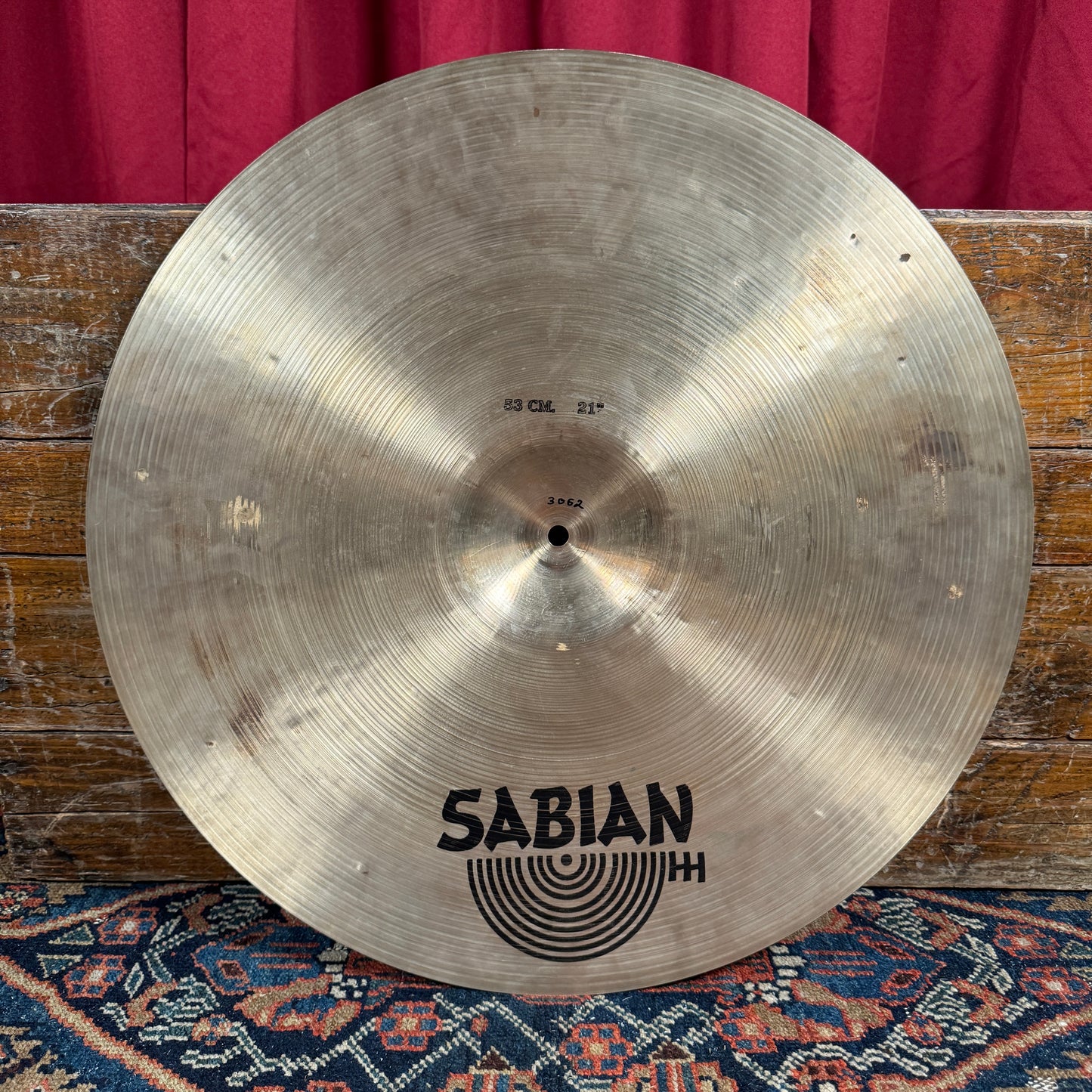 21" Sabian HH 1980s Heavy Ride Cymbal 3062g 1st Generation *Video Demo*