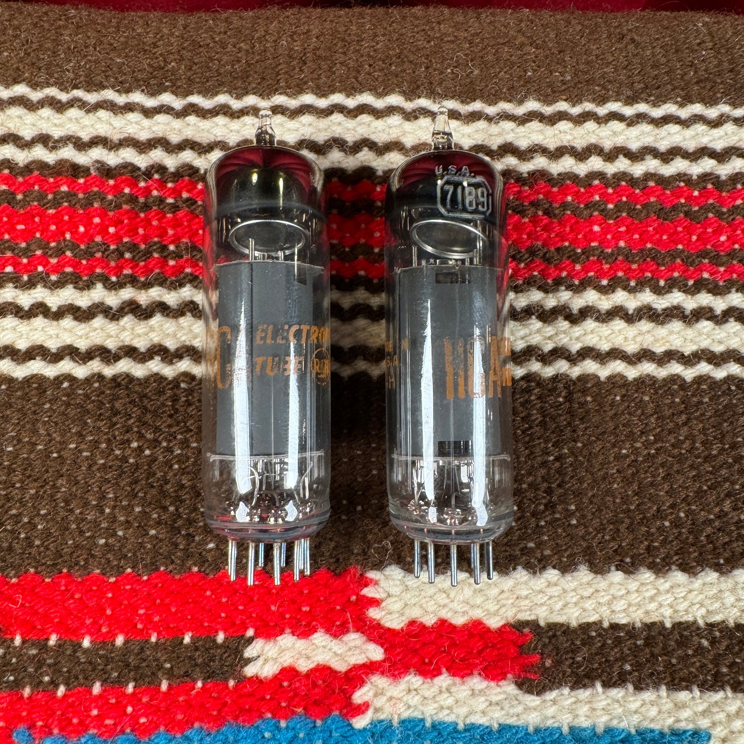 NOS RCA 7189 Amplifier Power Tubes Pair Duet EL84/6BQ5 #99