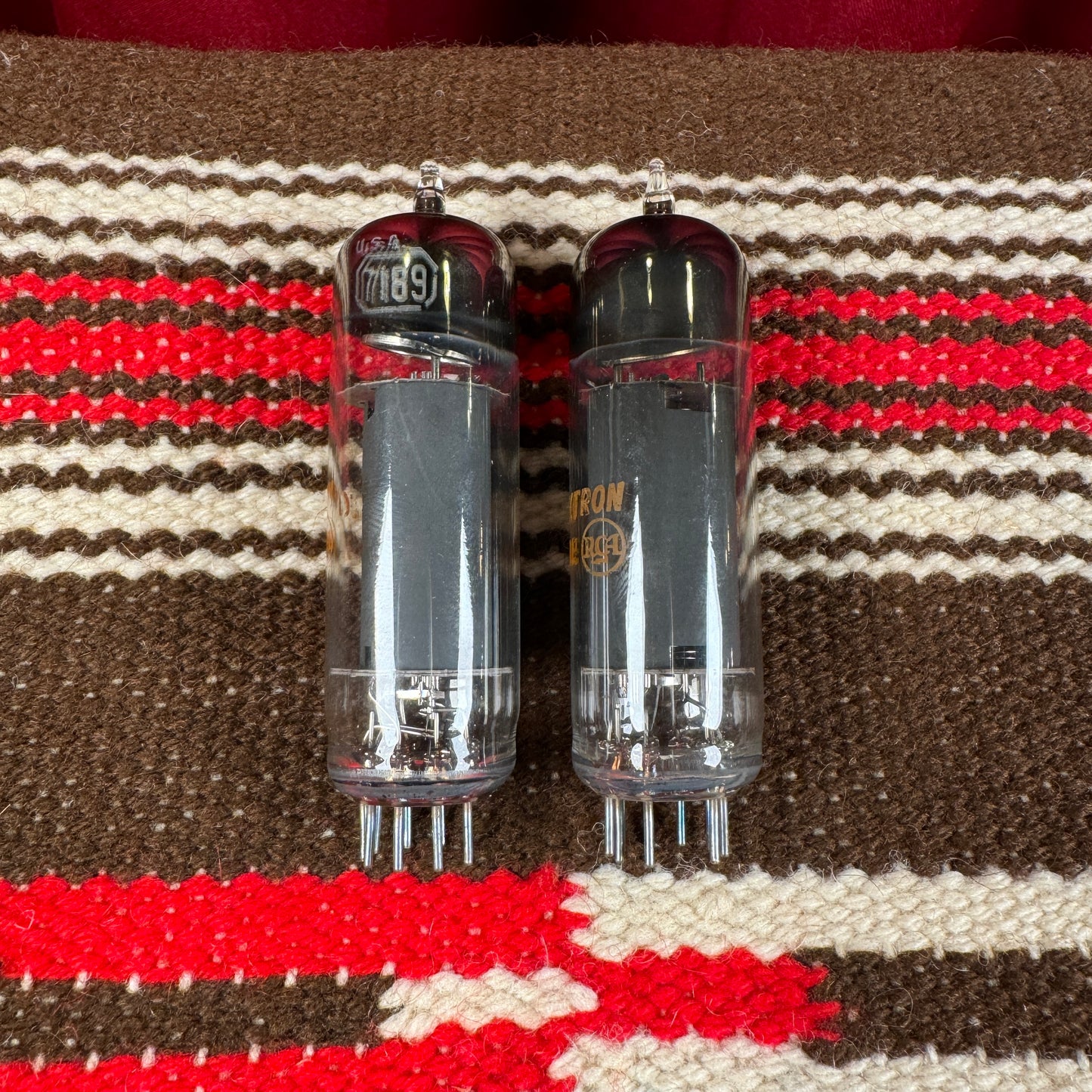 NOS RCA 7189 Amplifier Power Tubes Pair Duet EL84/6BQ5 #99