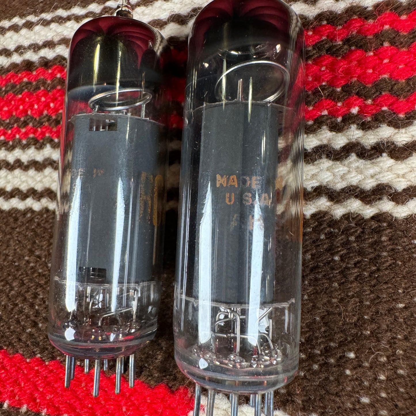 NOS RCA 7189 Amplifier Power Tubes Pair Duet EL84/6BQ5 #99