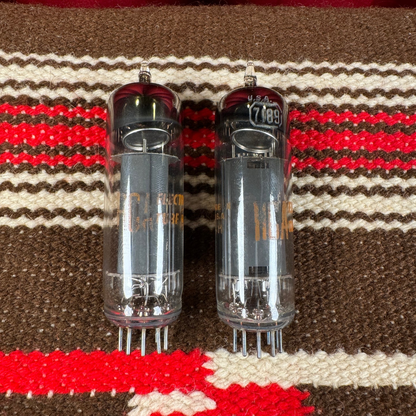 NOS RCA 7189 Amplifier Power Tubes Pair Duet EL84/6BQ5 #99