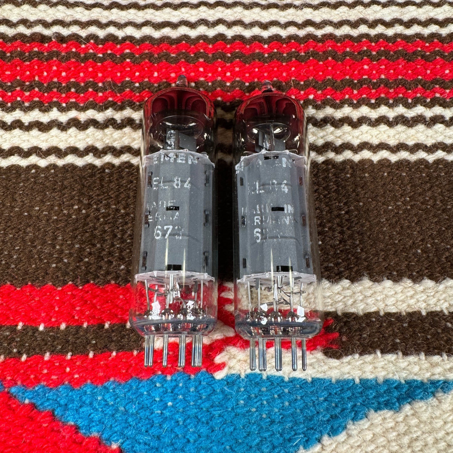 Siemens Röhre EL84 Amplifier Power Tubes Pair Duet 6BQ5 #100