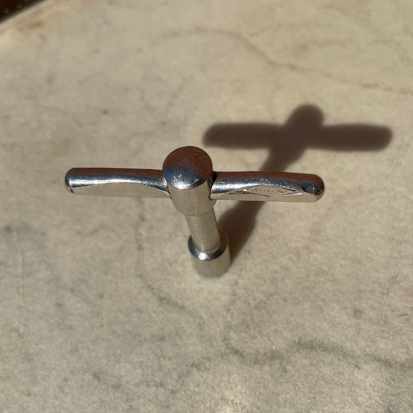 1930s / 1940s WFL Long Neck Drum Tuning Key Nickel Ludwig