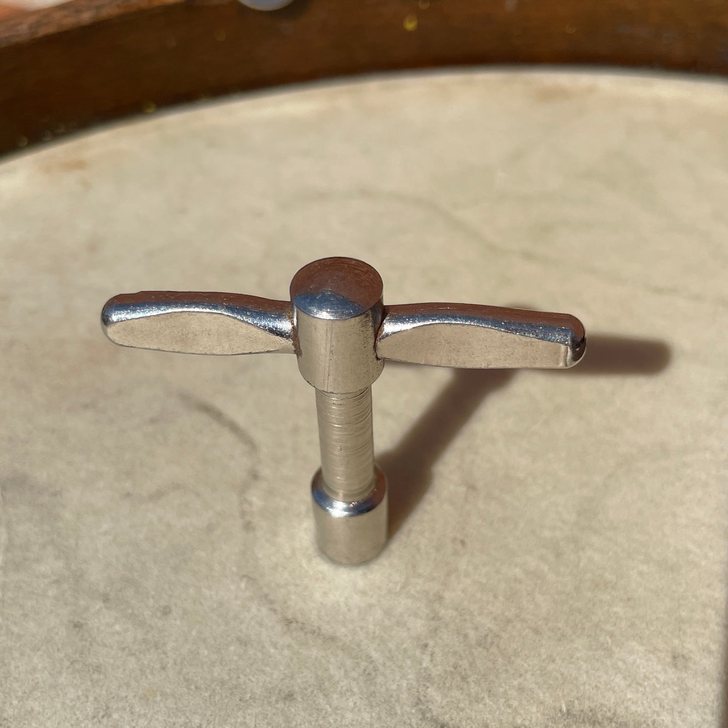 1930s / 1940s WFL Long Neck Drum Tuning Key Nickel Ludwig