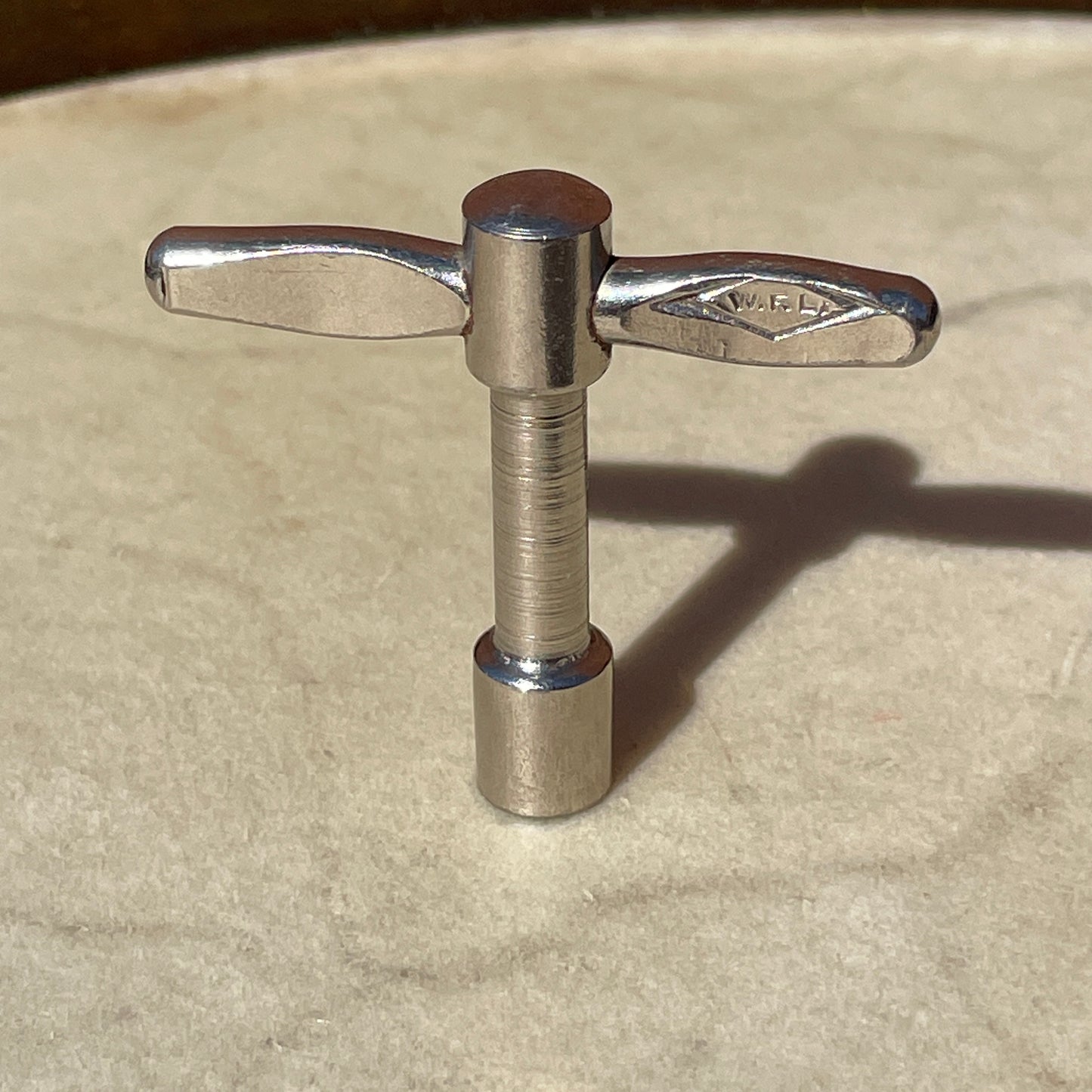 1930s / 1940s WFL Long Neck Drum Tuning Key Nickel Ludwig