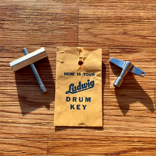 1970s Ludwig Drum Tuning Key and Rail Consolette Hex Wrench Set