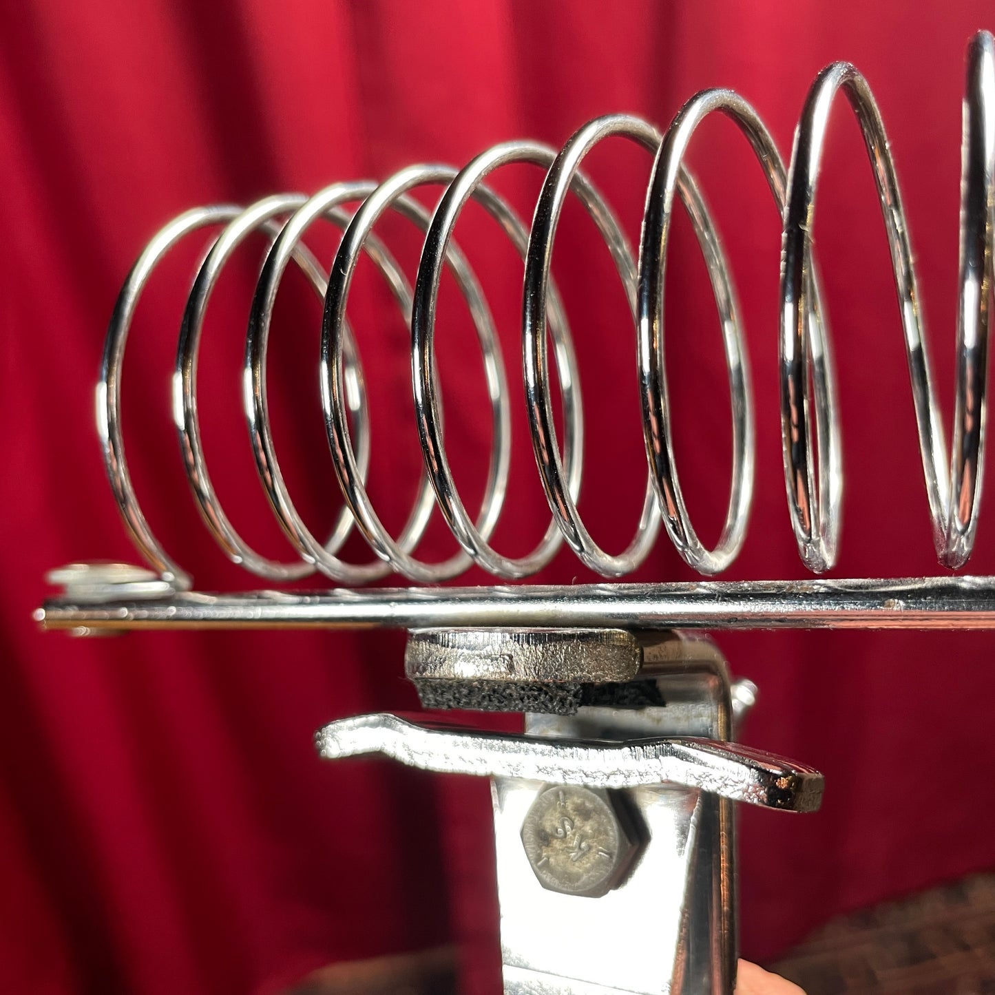 1960s Ludwig Drum Stick Holder No. 1324 Script Logo Chrome