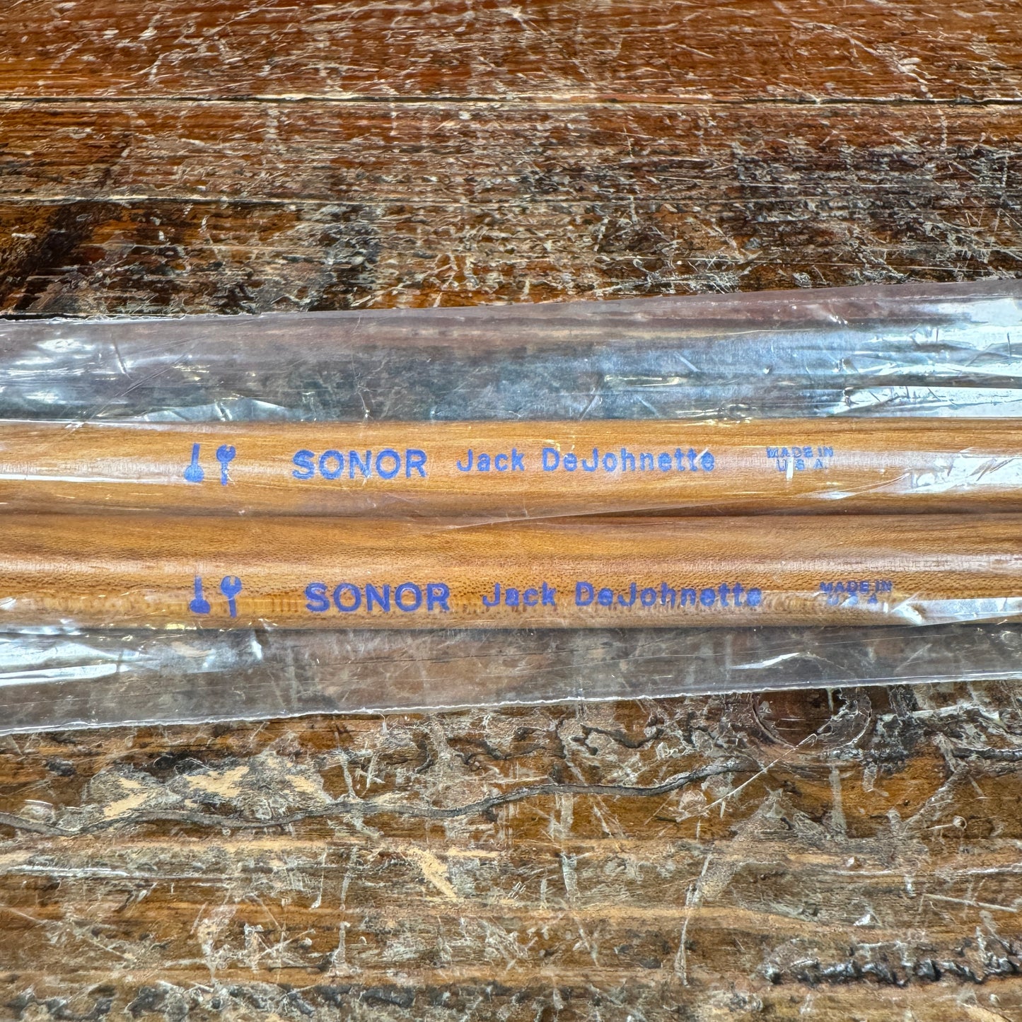 Vintage Sonor Jack DeJohnette Wood Tip Drum Sticks w/ Original Bag NOS