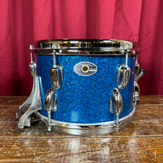 1970s Slingerland 6.5x10 Modified Snare Drum Blue Sparkle